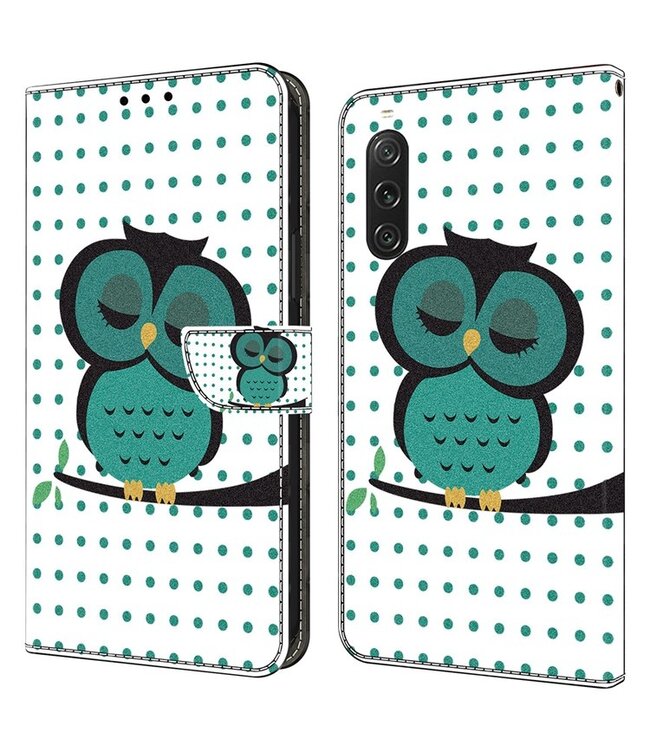 SoFetch  Uil Bookcase Hoesje voor de Sony Xperia 10 V