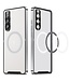 SoFetch Zilver Magnetisch Marmer Hybride Hoesje voor de Sony Xperia 10 V