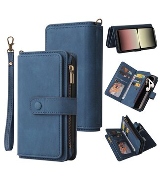 SoFetch Blauw Portemonnee Bookcase Hoesje Sony Xperia 10 V