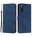 SoFetch Blauw Smile Bookcase Hoesje met Handriem voor de Sony Xperia 10 V