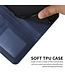SoFetch Donkerblauw Bookcase Hoesje met Handriem voor de Sony Xperia 10 V