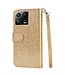 SoFetch Goud Portemonnee Glitters Bookcase Hoesje voor de Xiaomi 13