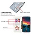 SoFetch Zilver Portemonnee Glitters Bookcase Hoesje voor de Xiaomi 13