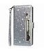 SoFetch Zilver Portemonnee Glitters Bookcase Hoesje voor de Xiaomi 13