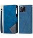 SoFetch Blauw Portemonnee Lijnen Bookcase Hoesje voor de Xiaomi 13