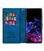SoFetch Blauw Portemonnee Lijnen Bookcase Hoesje voor de Xiaomi 13