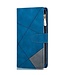 SoFetch Blauw Portemonnee Lijnen Bookcase Hoesje voor de Xiaomi 13