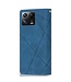 SoFetch Blauw Portemonnee Lijnen Bookcase Hoesje voor de Xiaomi 13