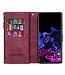 SoFetch Rood Wine Portemonnee Lijnen Bookcase Hoesje voor de Xiaomi 13