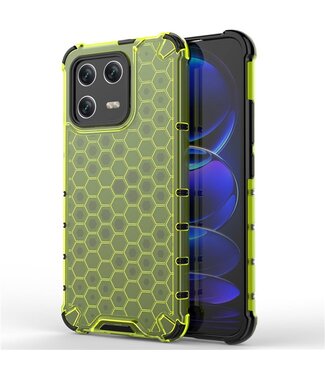 SoFetch Groen Valbestendig Honingraat Hybride Hoesje Xiaomi 13