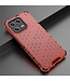 SoFetch Rood Valbestendig Honingraat Hybride Hoesje voor de Xiaomi 13