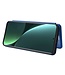 SoFetch Blauw Magnetisch Carbontextuur Bookcase Hoesje voor de Xiaomi 13