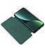 SoFetch Groen Magnetisch Carbontextuur Bookcase Hoesje voor de Xiaomi 13