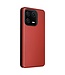 SoFetch Rood Magnetisch Carbontextuur Bookcase Hoesje voor de Xiaomi 13