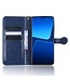 SoFetch Donkerblauw Stippen Bookcase Hoesje met Polsbandje voor de Xiaomi 13