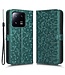 SoFetch Groen Stippen Bookcase Hoesje met Polsbandje voor de Xiaomi 13