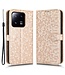SoFetch Rozegoud Stippen Bookcase Hoesje met Polsbandje voor de Xiaomi 13