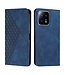 SoFetch Saffierblauw Ruiten Bookcase Hoesje voor de Xiaomi 13