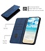 SoFetch Saffierblauw Ruiten Bookcase Hoesje voor de Xiaomi 13