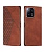 SoFetch Bruin Ruiten Bookcase Hoesje voor de Xiaomi 13