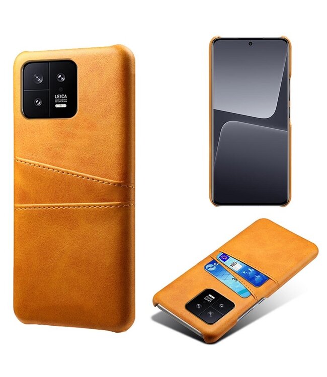 SoFetch Oranje Pasjeshouder Zakelijk Hybride Hoesje voor de Xiaomi 13