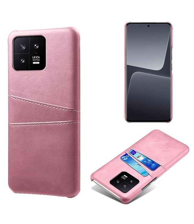 SoFetch Rozegoud Pasjeshouder Zakelijk Hybride Hoesje voor de Xiaomi 13