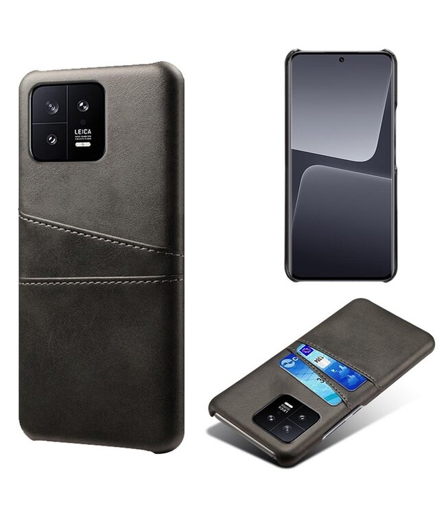 SoFetch Zwart Pasjeshouder Zakelijk Hybride Hoesje voor de Xiaomi 13