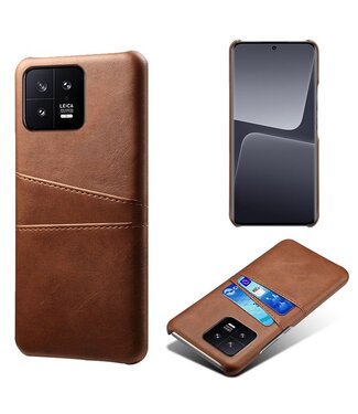 SoFetch Bruin Pasjeshouder Zakelijk Hybride Hoesje Xiaomi 13