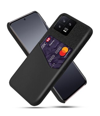 SoFetch Zwart Pasjeshouder Stijlvol Hybride Hoesje Xiaomi 13
