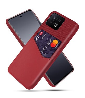 SoFetch Rood Pasjeshouder Stijlvol Hybride Hoesje Xiaomi 13