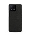 SoFetch Zwart Stoffen Hardcase Hoesje voor de Xiaomi 13