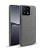 SoFetch Grijs Stoffen Hardcase Hoesje voor de Xiaomi 13