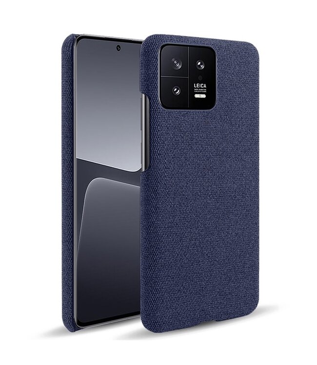 SoFetch Blauw Stoffen Hardcase Hoesje voor de Xiaomi 13
