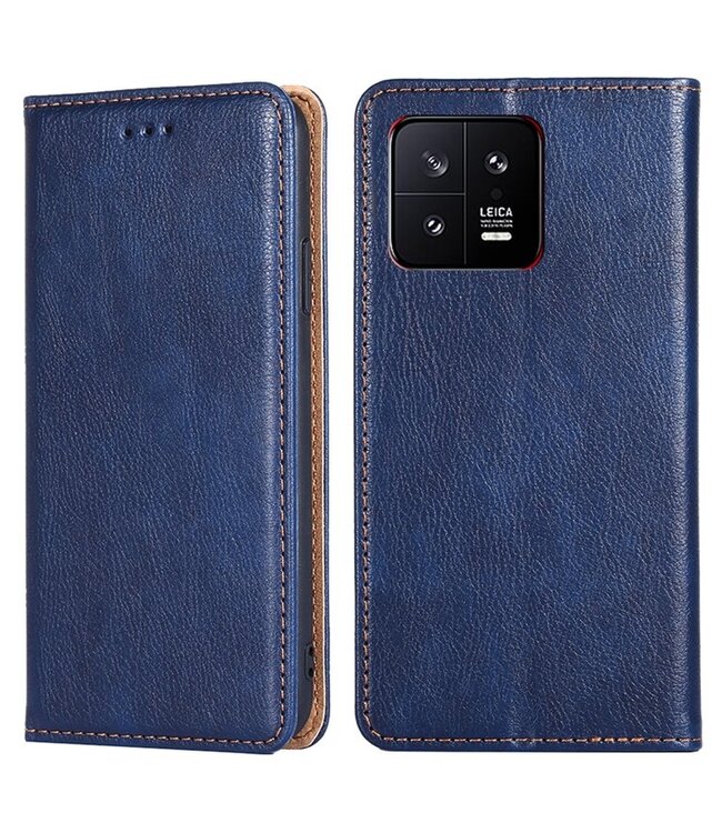 SoFetch Blauw Magnetisch Bookcase Hoesje voor de Xiaomi 13