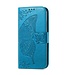 SoFetch Blauw Vlinder Bookcase Hoesje met Polsbandje voor de Xiaomi 13
