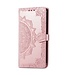 SoFetch Rozegoud Mandala Bookcase Hoesje met Polsbandje voor de Xiaomi 13