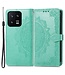SoFetch Groen Mandala Bookcase Hoesje met Polsbandje voor de Xiaomi 13
