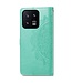 SoFetch Groen Mandala Bookcase Hoesje met Polsbandje voor de Xiaomi 13