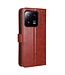 SoFetch Bruin Glad Bookcase Hoesje met Polsbandje voor de Xiaomi 13