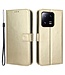 SoFetch Goud Glad Bookcase Hoesje met Polsbandje voor de Xiaomi 13