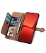 SoFetch Bruin Portemonnee Bloem Bookcase Hoesje voor de Xiaomi 13
