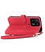 SoFetch Rood Portemonnee Bloem Bookcase Hoesje voor de Xiaomi 13
