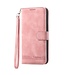 DIERFENG Roze Lijnen Bookcase Hoesje met Polsbandje voor de Xiaomi 13