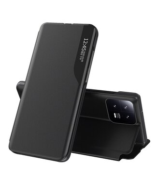 SoFetch Zwart Valbestendig Bookcase Hoesje Xiaomi 13