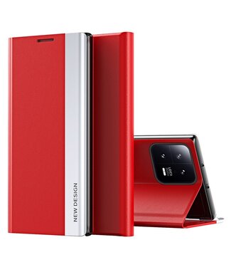 SoFetch Rood Elegant Bookcase Hoesje Xiaomi 13