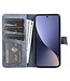 SoFetch Blauw Twee kleuren Bookcase Hoesje voor de Xiaomi 13