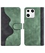 SoFetch Groen Twee kleuren Bookcase Hoesje voor de Xiaomi 13