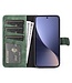 SoFetch Groen Twee kleuren Bookcase Hoesje voor de Xiaomi 13