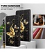 SoFetch  Gouden Vlinders Bookcase Hoesje met Polsbandje voor de Xiaomi 13