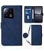 YB Saffierblauw Portemonnee Bookcase Hoesje met Koord voor de Xiaomi 13